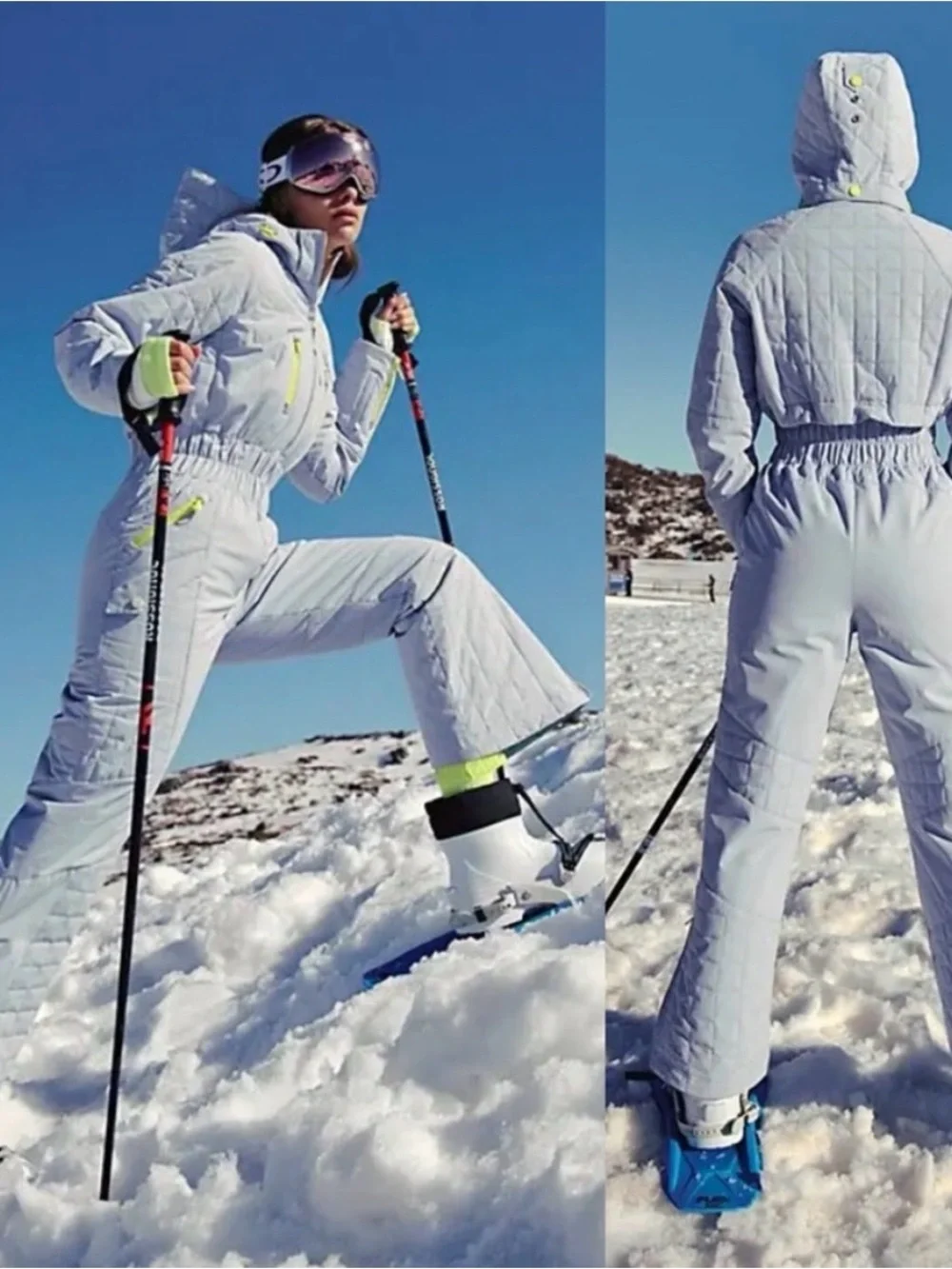 NWT Free People All Prepped Ski Suit Steel Coveralls Jumpsuit XL